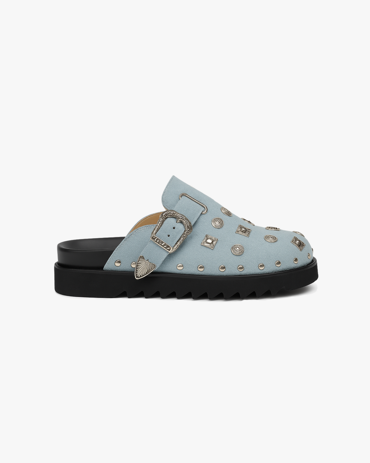 MAZARIN Roma Buckle Leather Sandals