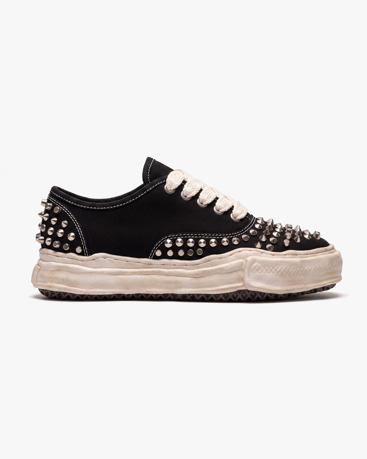 Punk Spike Chunky Sneaker - Black