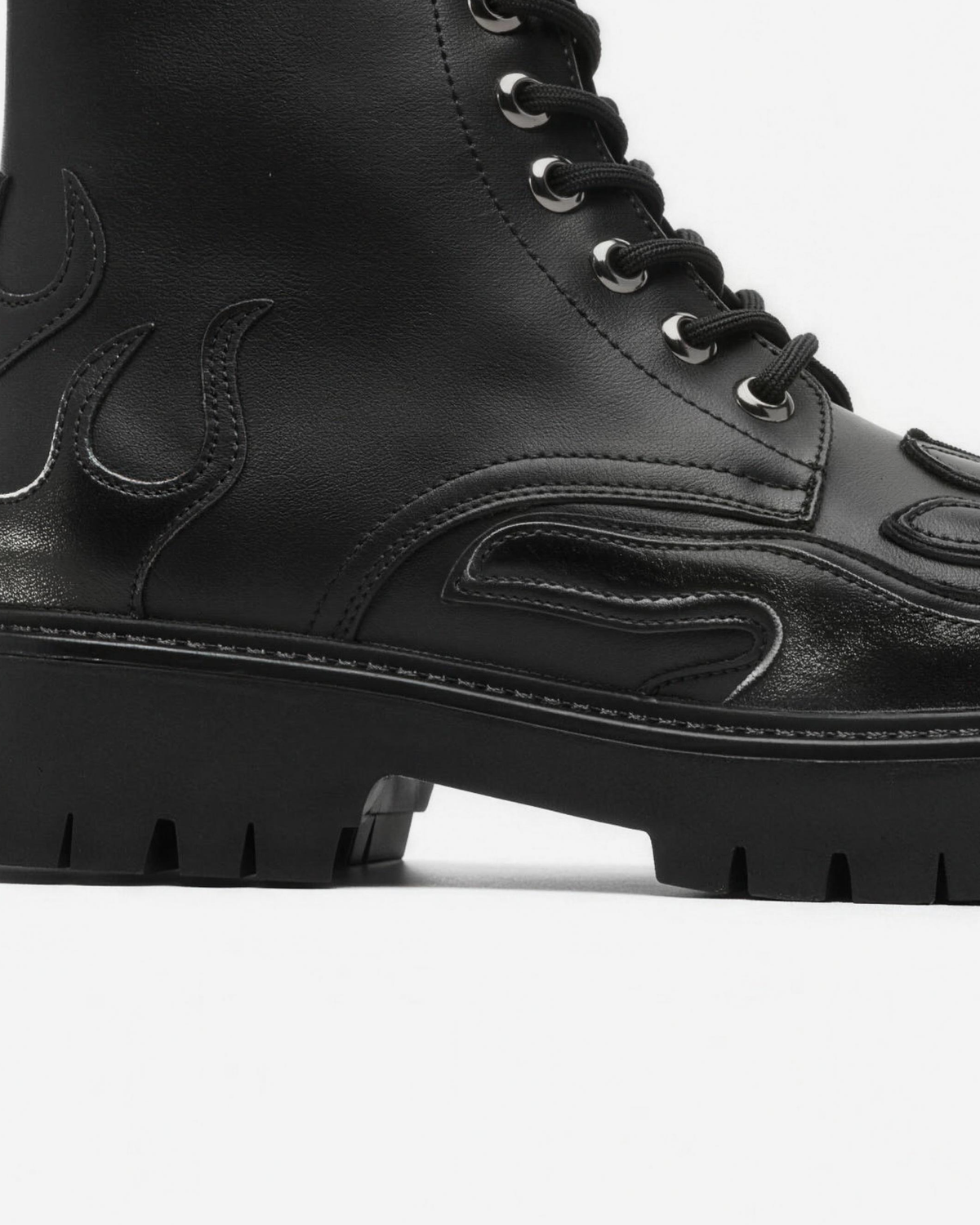 MAZARIN Flame Combat Boot - Black