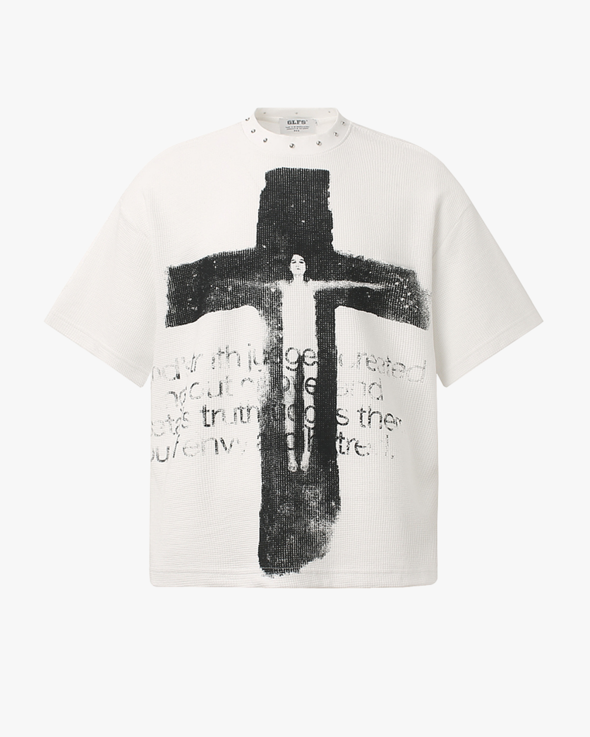 Cross Relic Studded Tee - White