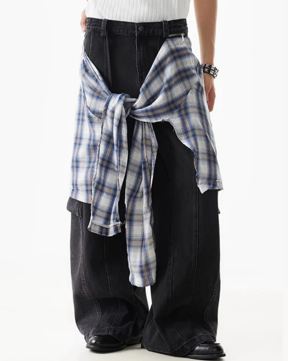 Layer Shift Hybrid Denim Trousers