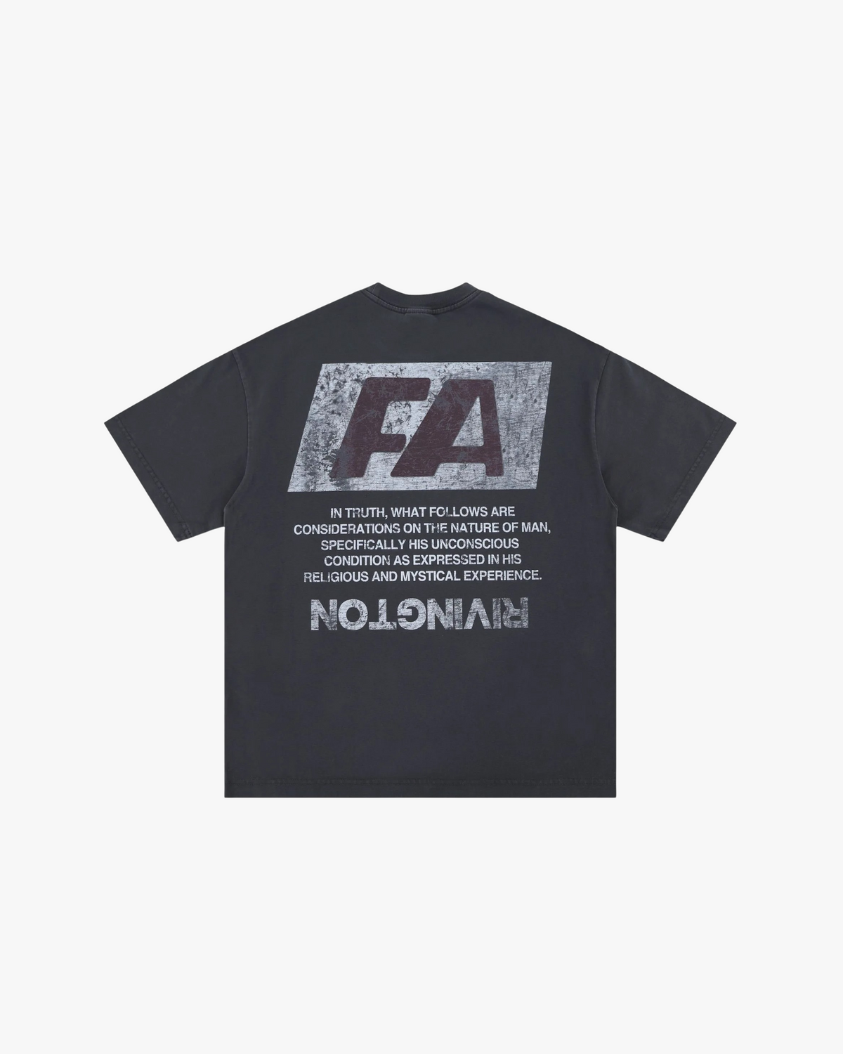MAZARIN Rivington Distressed Graphic Tee