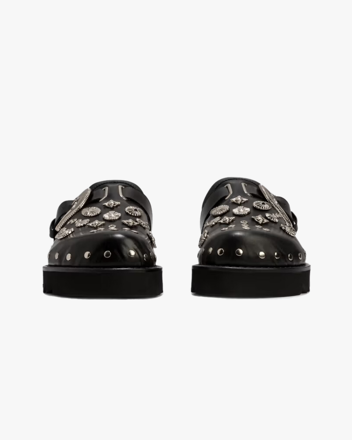 MAZARIN Roma Buckle Leather Sandals