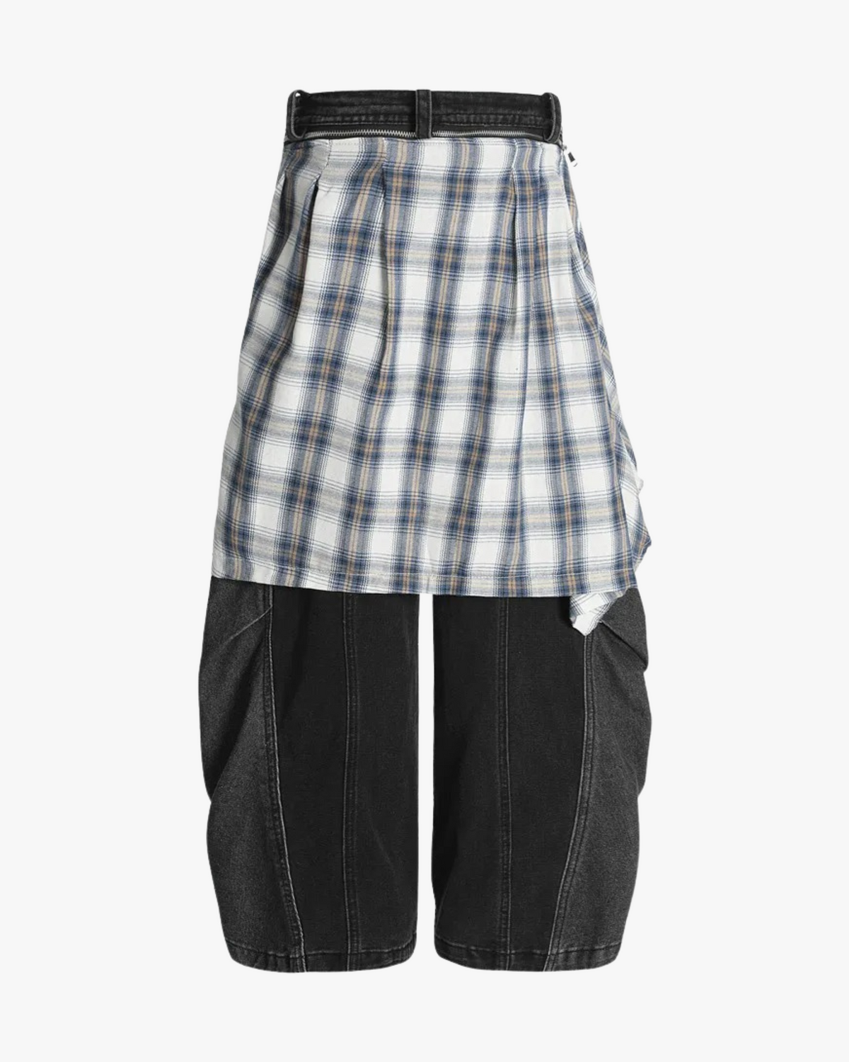 MAZARIN Layer Shift Hybrid Denim Trousers