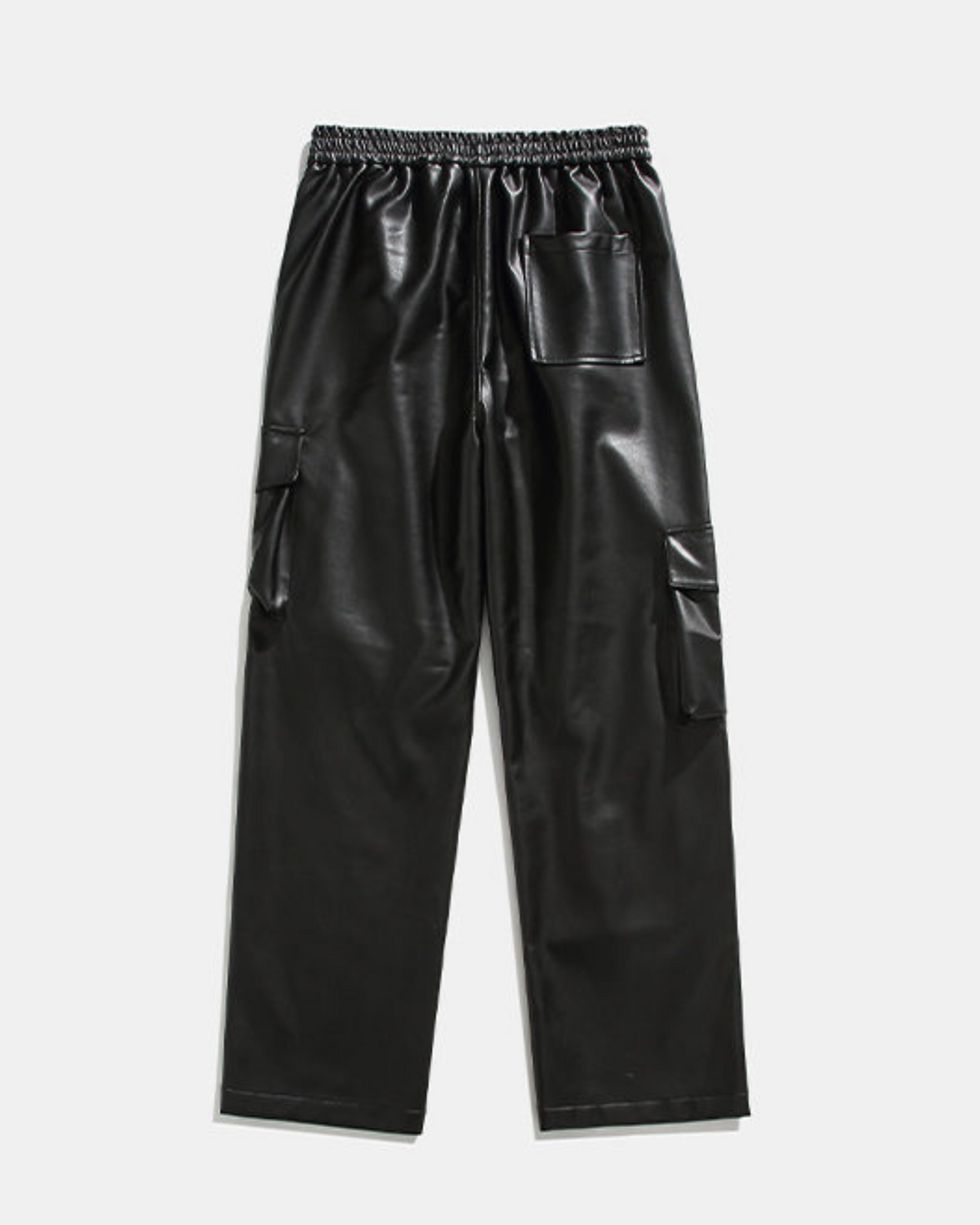 MAZARIN Leather Cargo Pants