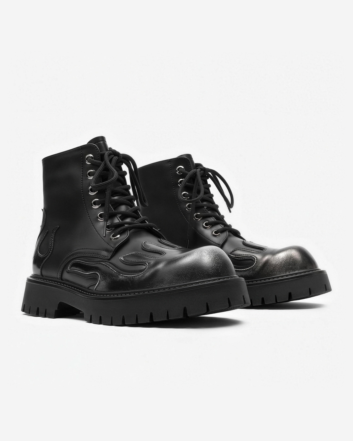 MAZARIN Flame Combat Boot - Black
