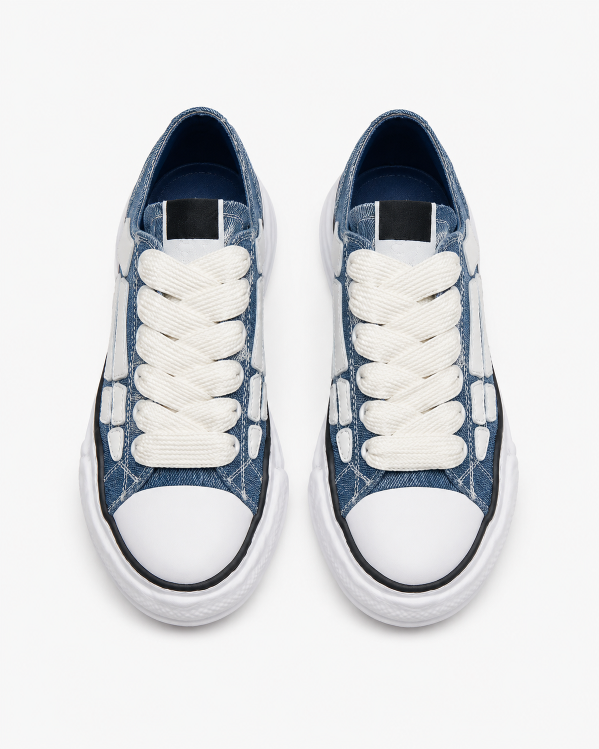 MAZARIN Skeleton Denim Chunky Sneaker - Blue