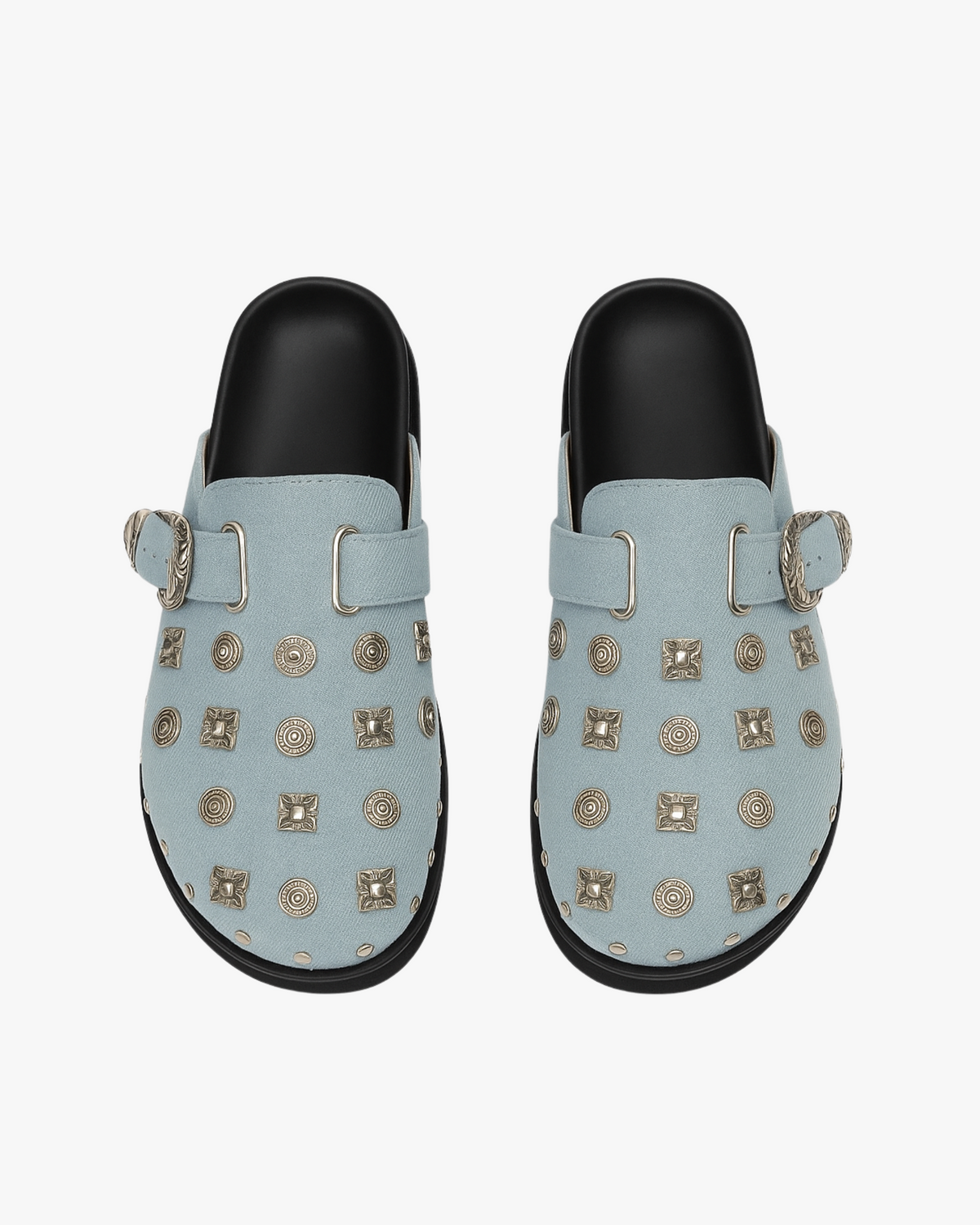 MAZARIN Roma Buckle Leather Sandals