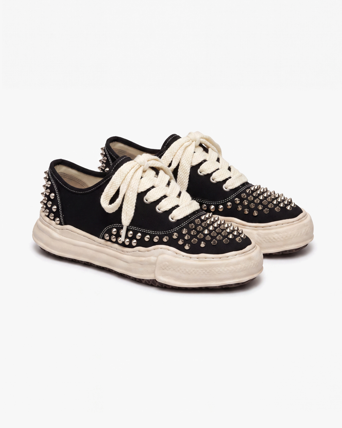 MAZARIN Punk Spike Chunky Sneaker - Black