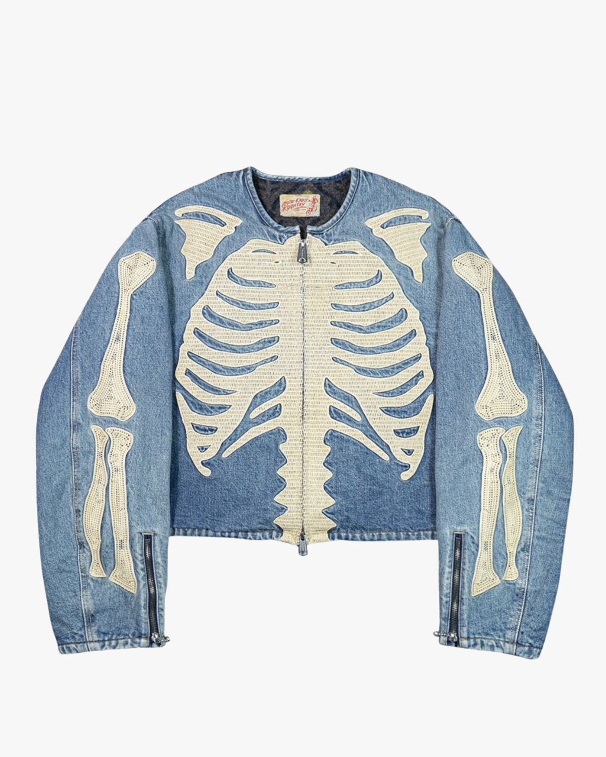 Rider Skeleton Denim Jacket