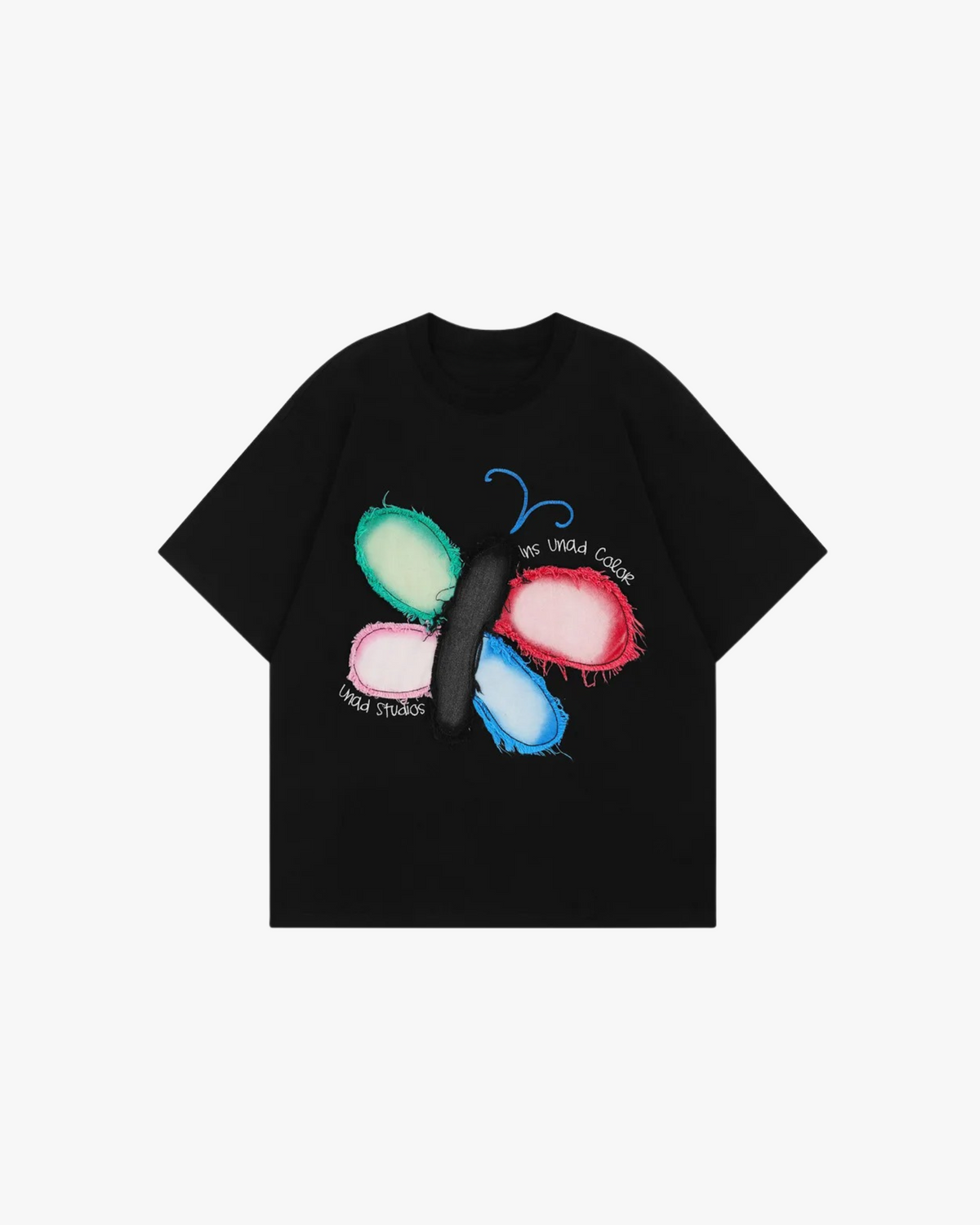 MAZARIN Patch Butterfly Oversized Tee
