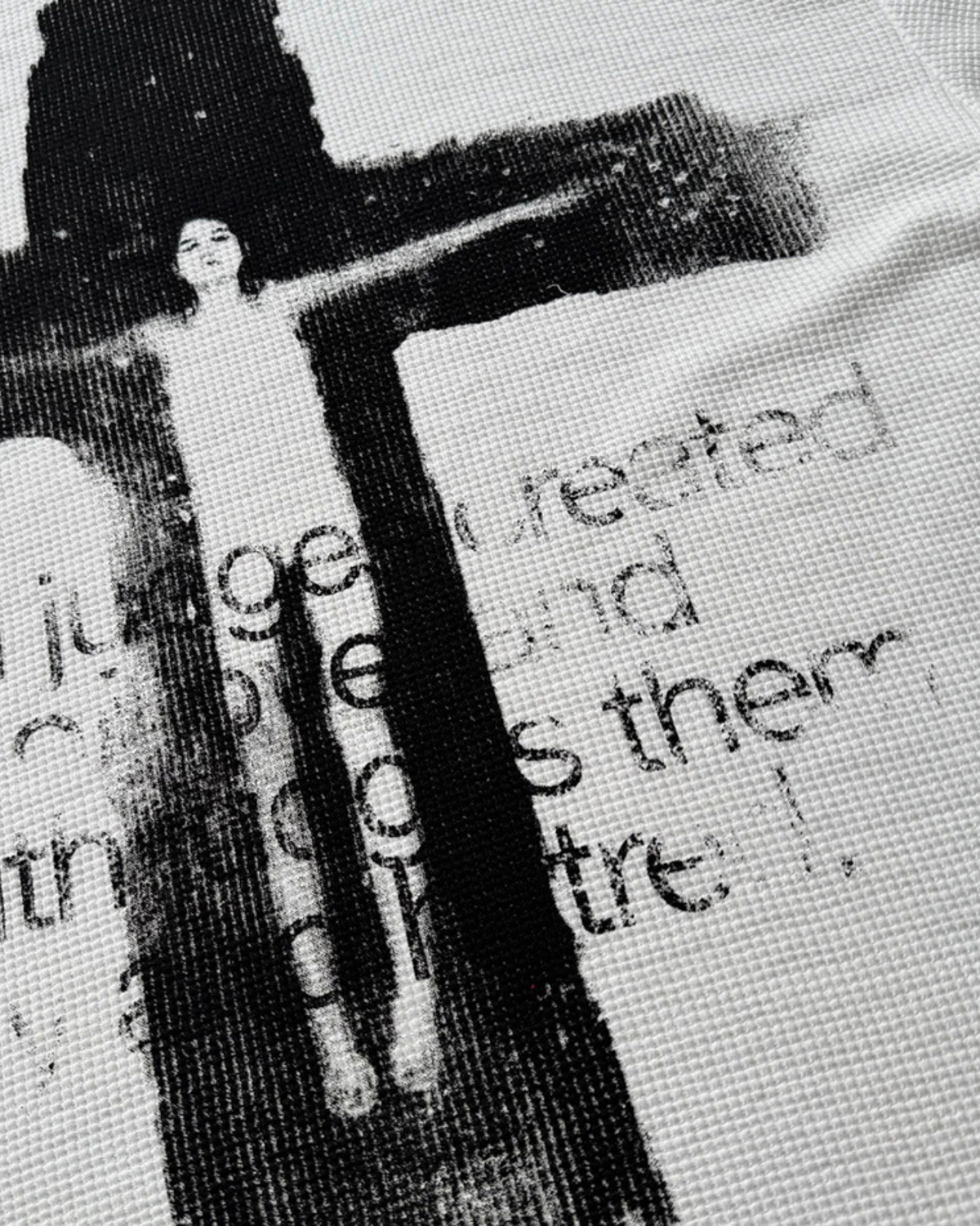 MAZARIN Cross Relic Studded Tee - White