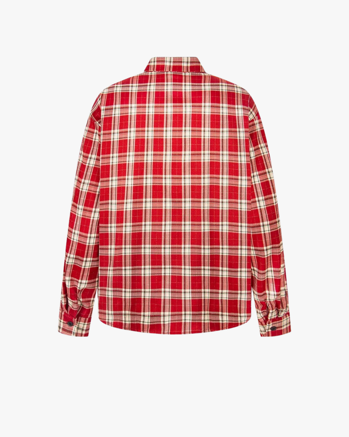 MAZARIN Plaid Shirt – “I NEED LOVE” Graphic Print