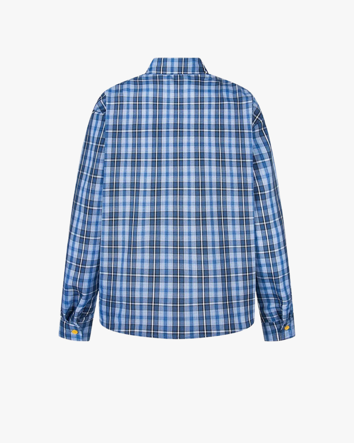 MAZARIN Plaid Shirt – “I NEED LOVE” Graphic Print