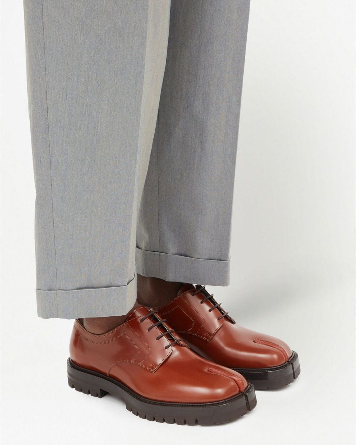 MAZARIN Arc CalfSkin Split-Toe Derby Shoe